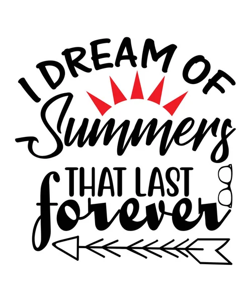 Summer Svg Design Vector — Vector de stock