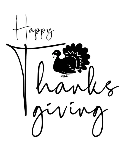 Thanksgiving Svg Design Vector — Vector de stock