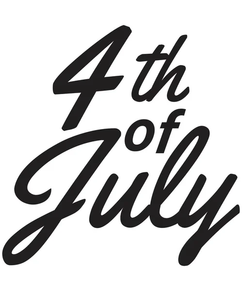 4Th July Svg Design Vector — ストックベクタ