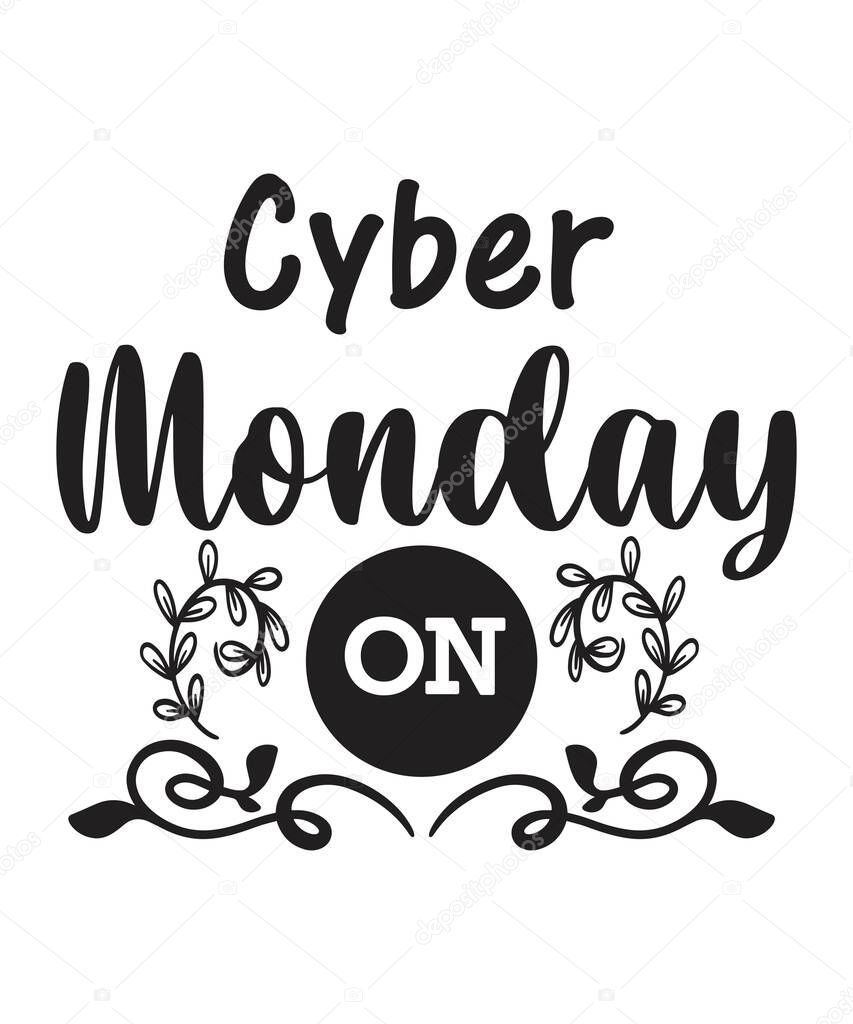 Cyber Monday SVG design vector