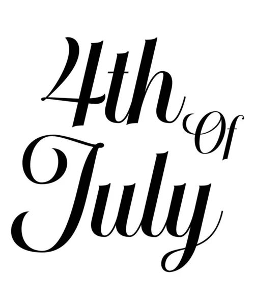 4Th July Svg Design Vector — Vetor de Stock