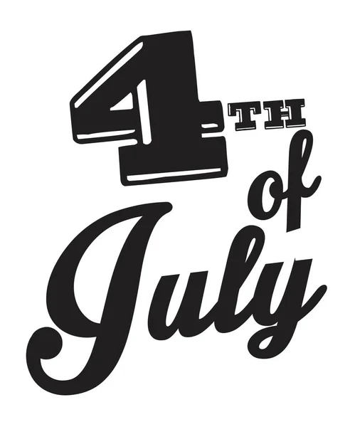 4Th July Svg Design Vector — Stok Vektör