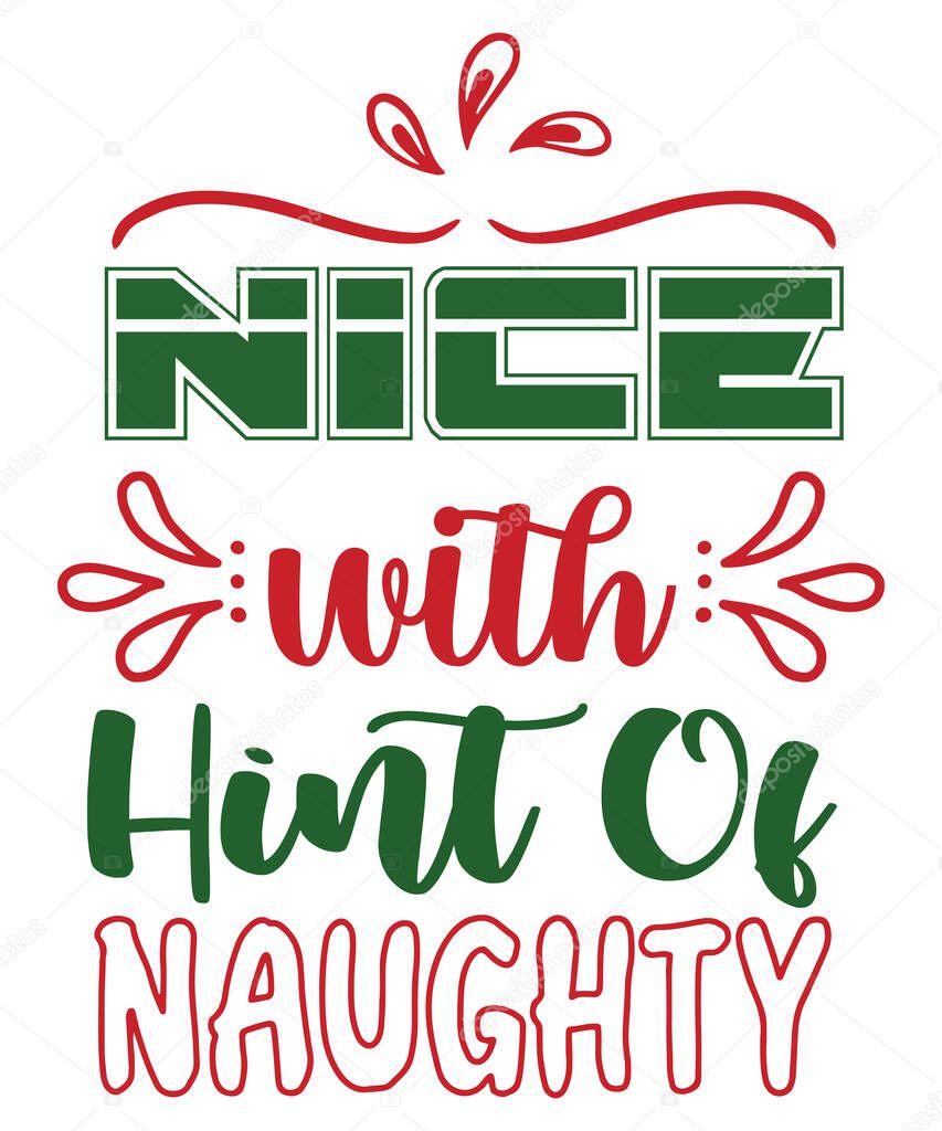 Merry Christmas SVG Design vector