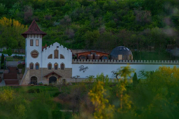 Пуркарі Молдова 2022 Сучасний Виноробний Завод Chateau Purcari Селі Пуркарі — стокове фото