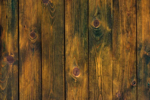 褐色天然木料 深色底色 有结和钉子孔 陈腐的棕色风化木料 — 图库照片