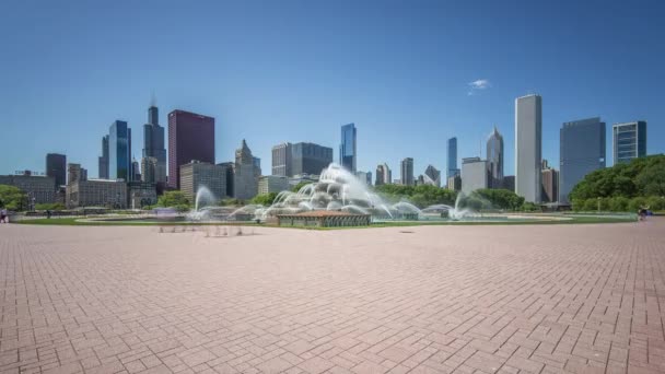 Chicago, USA, Timelapse - The Skyline of Chicago during — Stock video