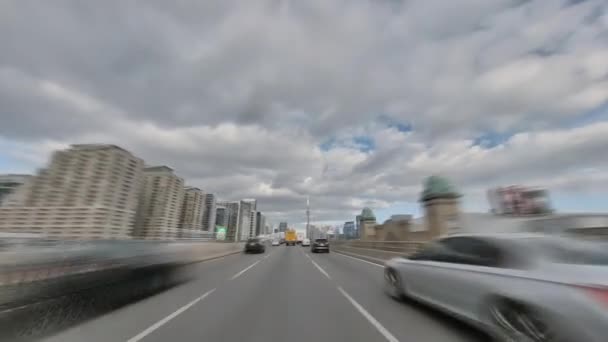 Toronto, Canada, Hyperlapse filmée sur l'autoroute Gardiner Expressway — Video