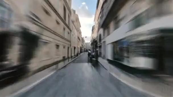 Bordeaux, Prancis, Hyperlapse Orang pertama yang hiperlapse di jalan-jalan pejalan kaki di Bordeaux lama pada siang hari — Stok Video