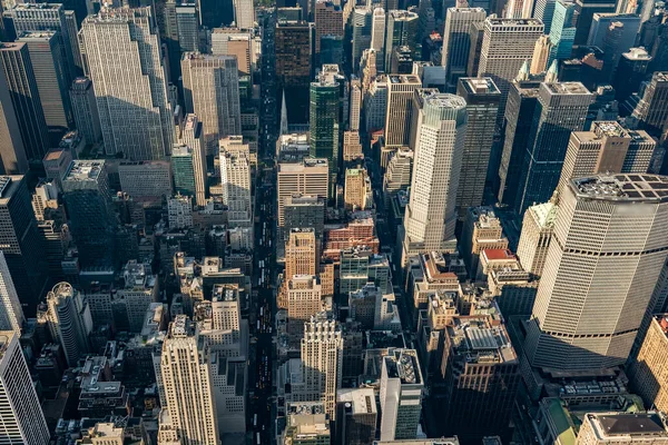 Günbatımında New York 'un merkezi ABD