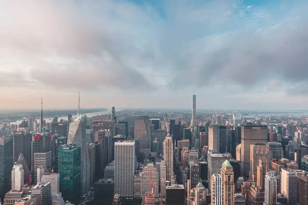 New York City Midtown Skyline s Hudson Yard ve dne — Stock fotografie