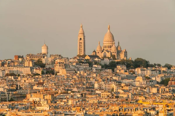 Sacre coeur basiliek close-up, paris, Frankrijk — Stockfoto