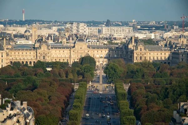 Detailní záběr na Champs Elysees v Paříži Francie — Stock fotografie