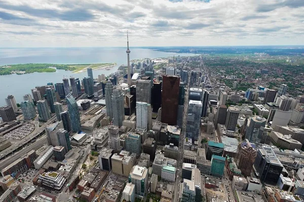 Distrito financiero de Toronto desde el Este — Foto de Stock