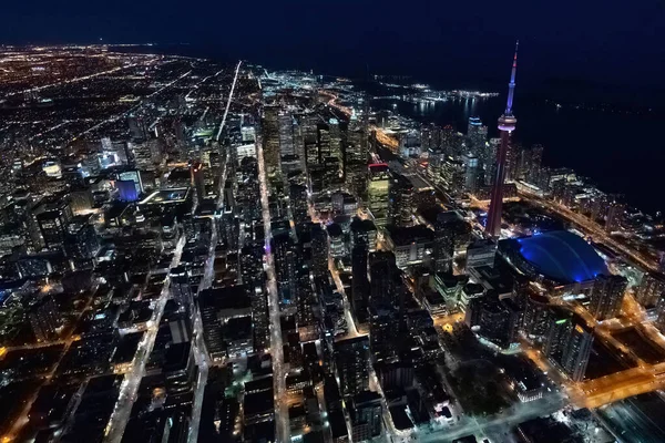 Западе Торонто Ночью Высококачественная Фотография Запад Торонто Ночью — стоковое фото