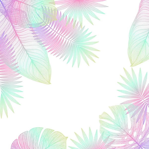 Motif Feuilles Tropicales Illustration Vectorielle — Image vectorielle