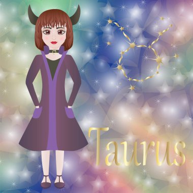 Zodyak işaretleri. Vektör çizim.