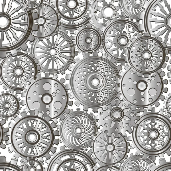 带齿轮和齿轮的抽象背景 — 图库矢量图片