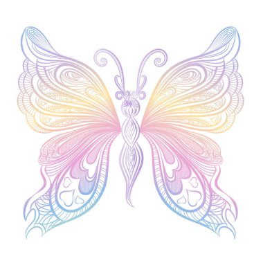 Kelebek ve kelebekler. vektör illüstrasyonu