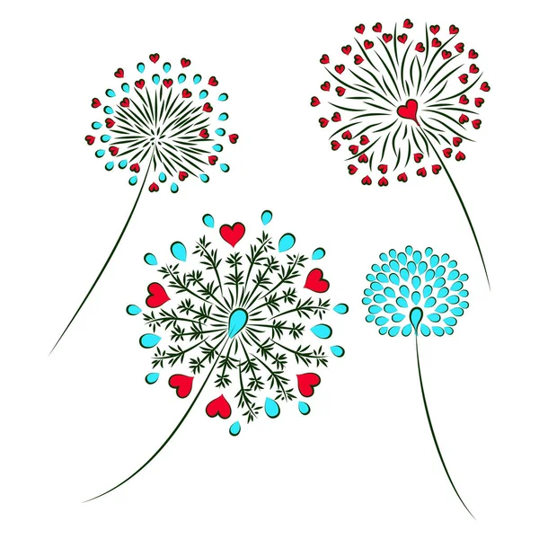美しい花の背景のベクトル図 — ストックベクタ