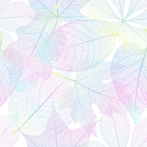 色鮮やかな葉を持つ抽象的な背景 — ストックベクタ