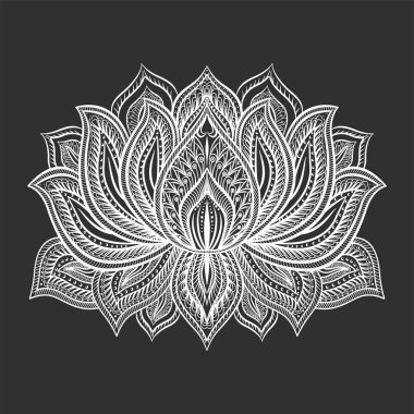 Mandala deseni. vektör illüstrasyonu