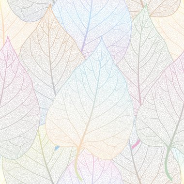 sonbahar yaprakları seamless modeli. vektör çizim