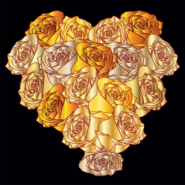 Красивые Розы Узор Векторная Иллюстрация — стоковый вектор
