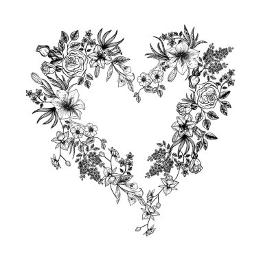 Çiçekli vektör illüstrasyonuName