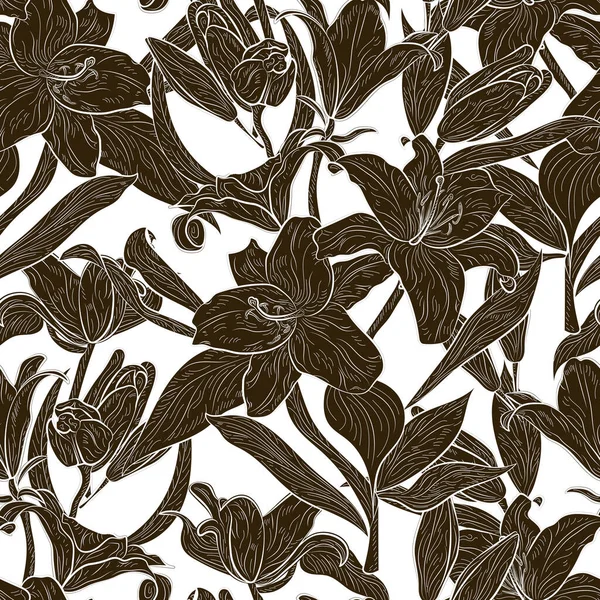 Illustration Beautiful Flowers Botanical Background — Image vectorielle