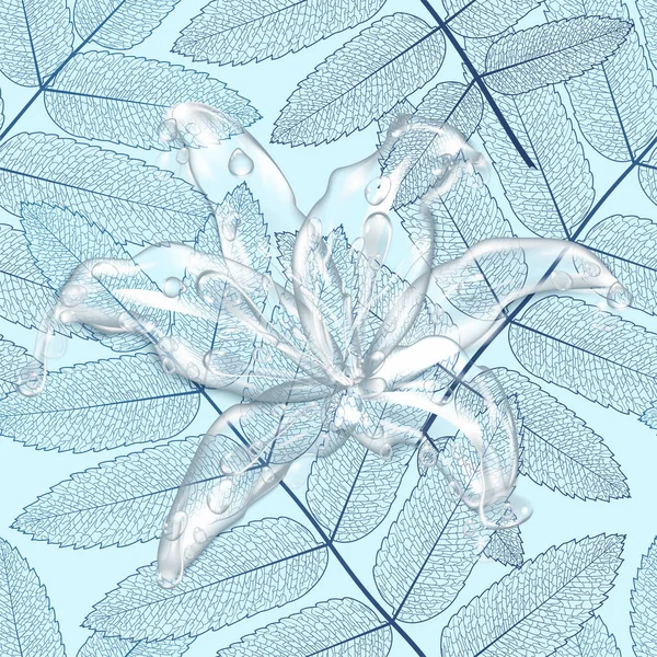 Абстрактний Квітковий Візерунок Векторні Ілюстрації — стоковий вектор