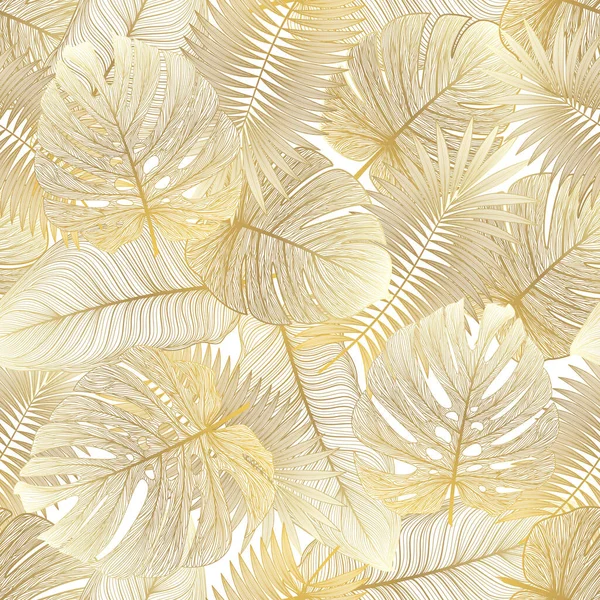 vector seamless pattern with hand drawn fern leaf for design