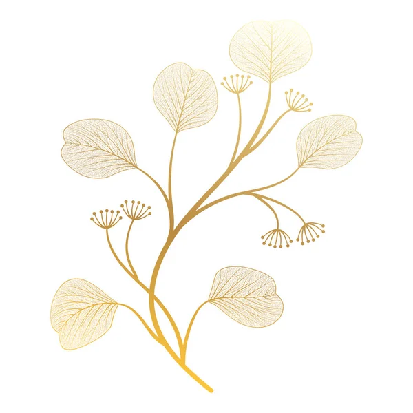 Vector Floral Background Leaves Branches Plants — 图库矢量图片