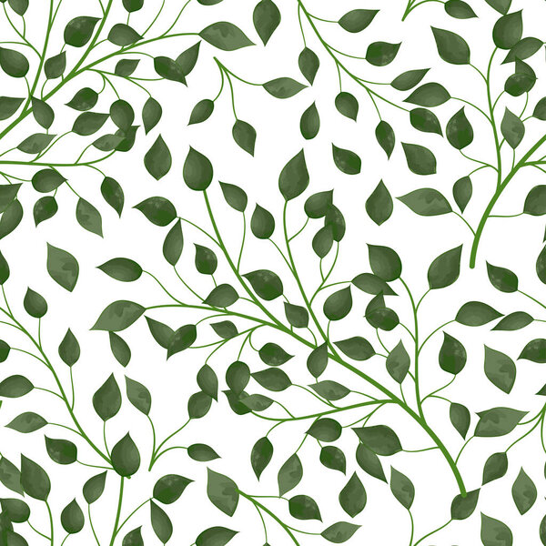 beautiful floral seamless background, vector illustration