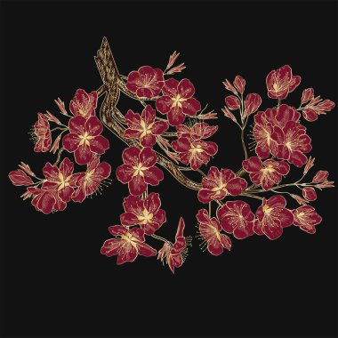 Vektör çizimi, çiçeksiz desen