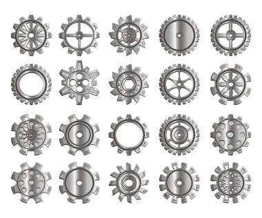 set of gears and cogs