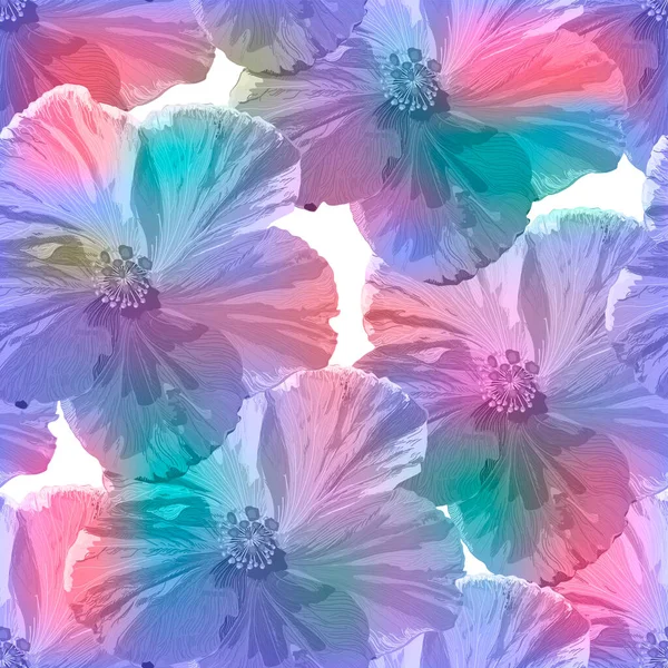 Fondo Abstracto Con Flores Colores — Vector de stock
