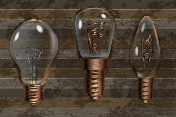 Light Bulb Lot Bulbs — Stockvector