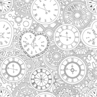 saat zamanı, vektör illüstrasyonu