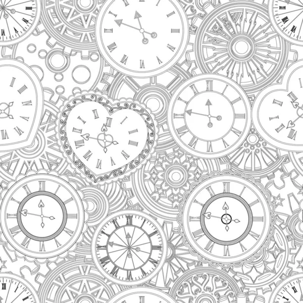 Clock Time Vector Illustration — Vettoriale Stock