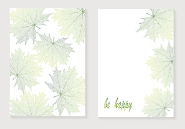 Sonbahar yapraklarının vektör illüstrasyonu