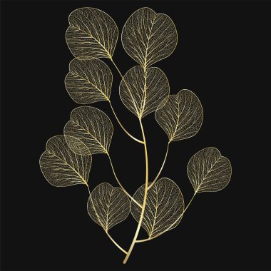 Yapraklı çiçek arkaplanının vektör çizimi