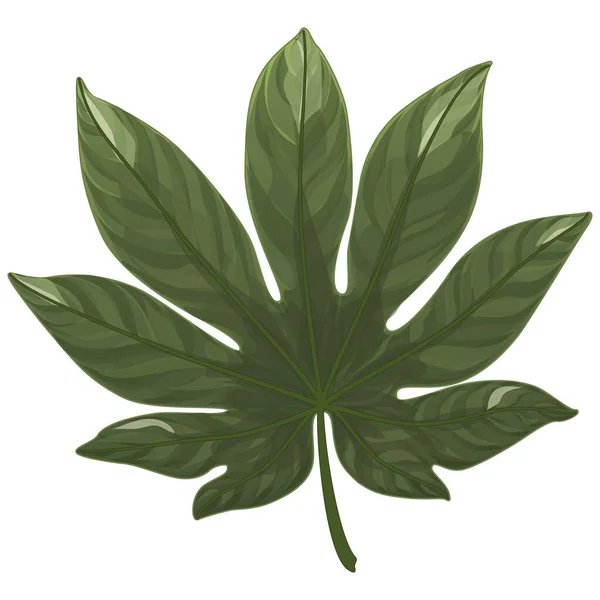 Zielone Liście Rośliny — Wektor stockowy