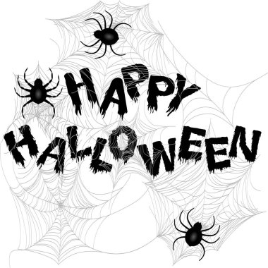 Örümcek ve örümceklerle cadılar bayramı arkaplanı