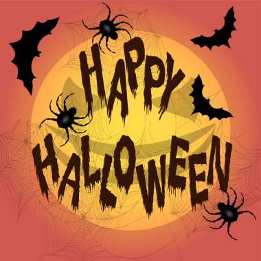 Örümcekler ve yarasalar Cadılar Bayramı arka plan