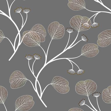 Çiçeklerle kusursuz desen. vektör illüstrasyonu