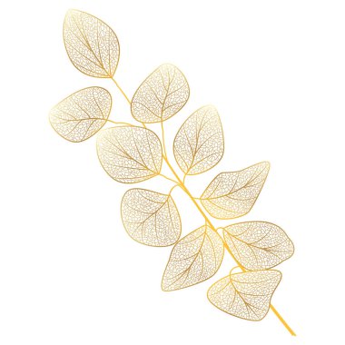 Sonbahar yapraklarının vektör illüstrasyonu