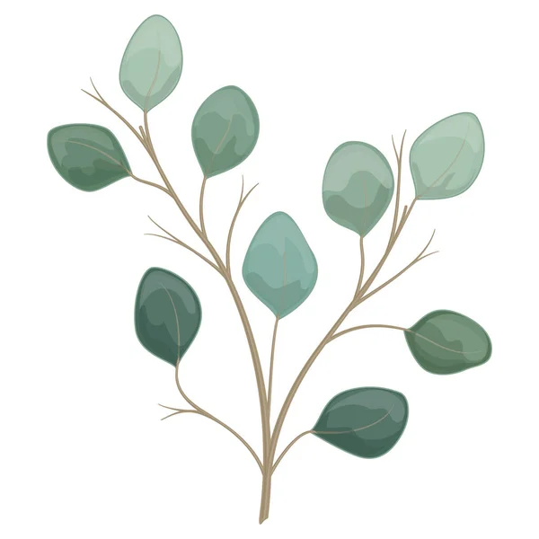 Vector Illustration Green Plant — Stock Vector
