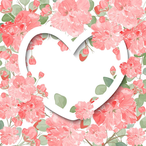 Όμορφο Φλοράλ Φόντο Τριαντάφυλλα Και Λουλούδια — Διανυσματικό Αρχείο