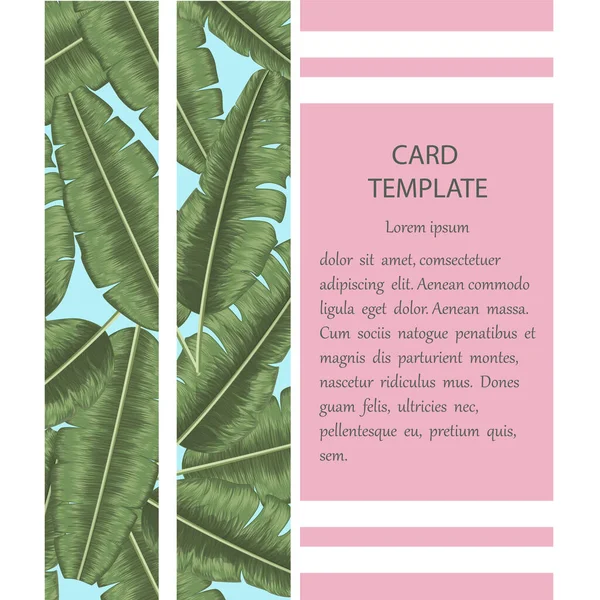 Tropical Leaves Palm Leaf Vector Illustration — Archivo Imágenes Vectoriales