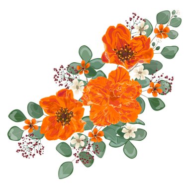 Çiçek arkaplanının vektör çizimi